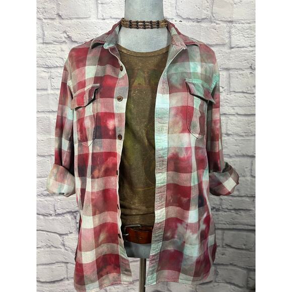 other Tops - Reworked/upcycled medium-heavyweight cotton shirt